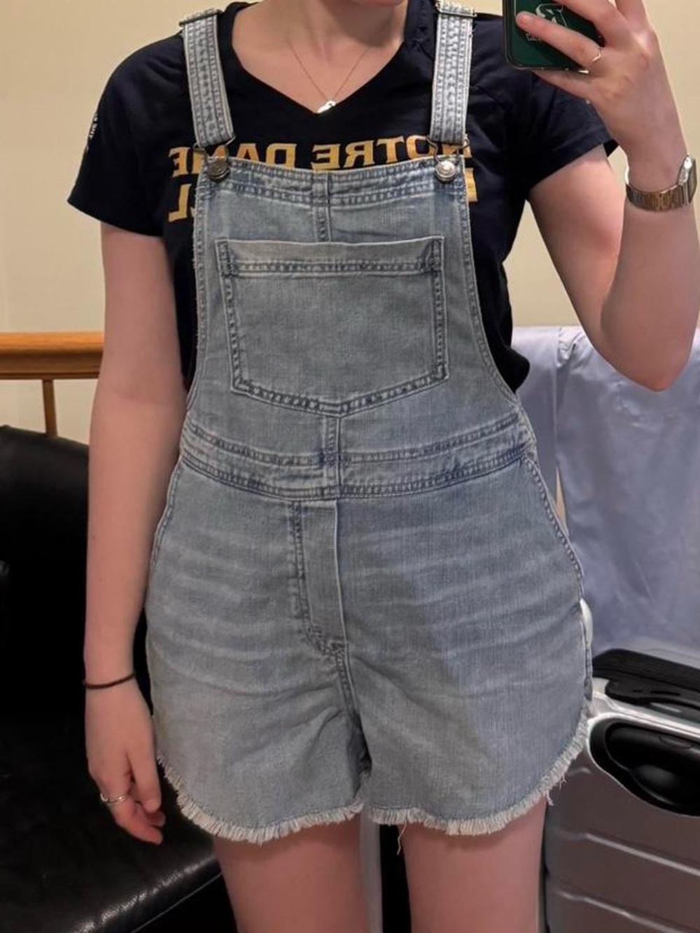 light wash aerie jean overalls shorts!